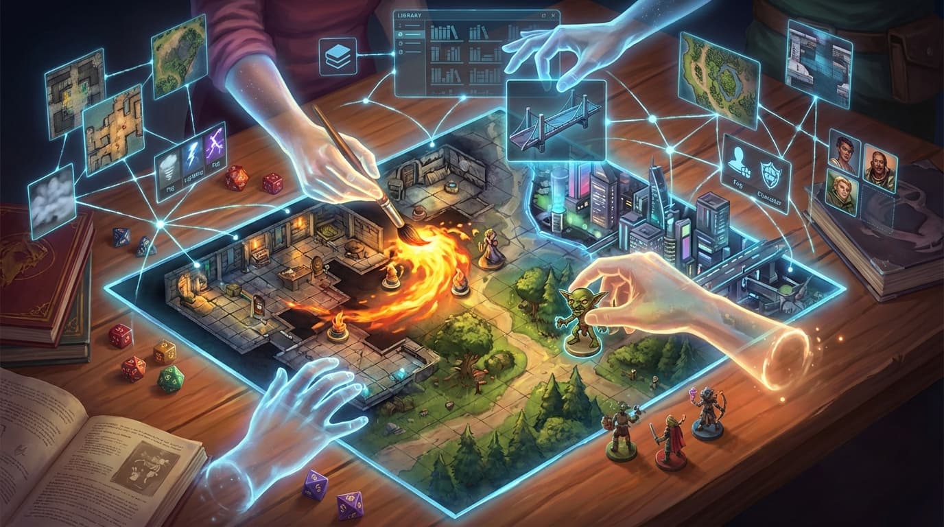 Dein Spiel auf ein neues Level heben: Teilen, Entdecken und Zusammenarbeiten in der TT-RPG Community