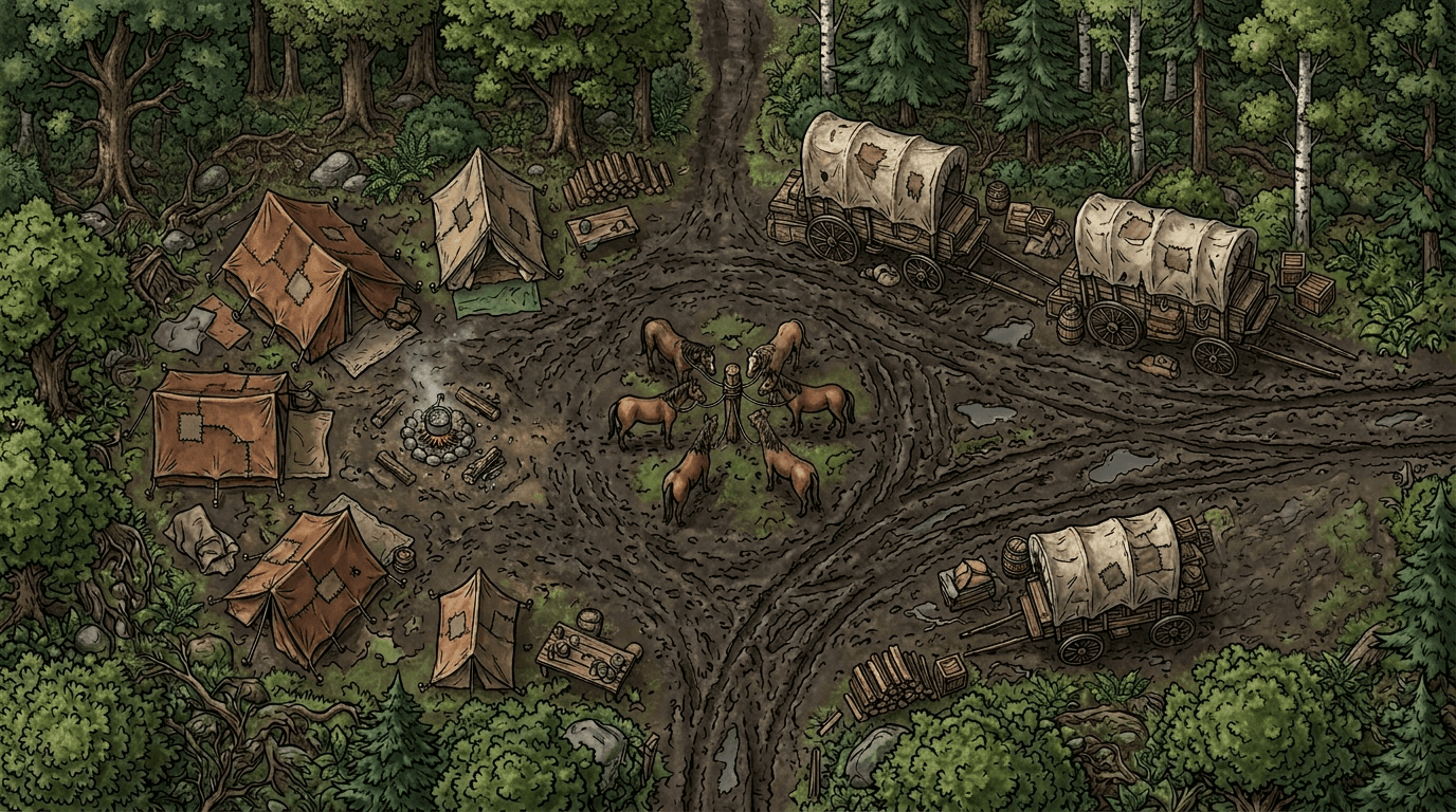 Acampamento na Floresta