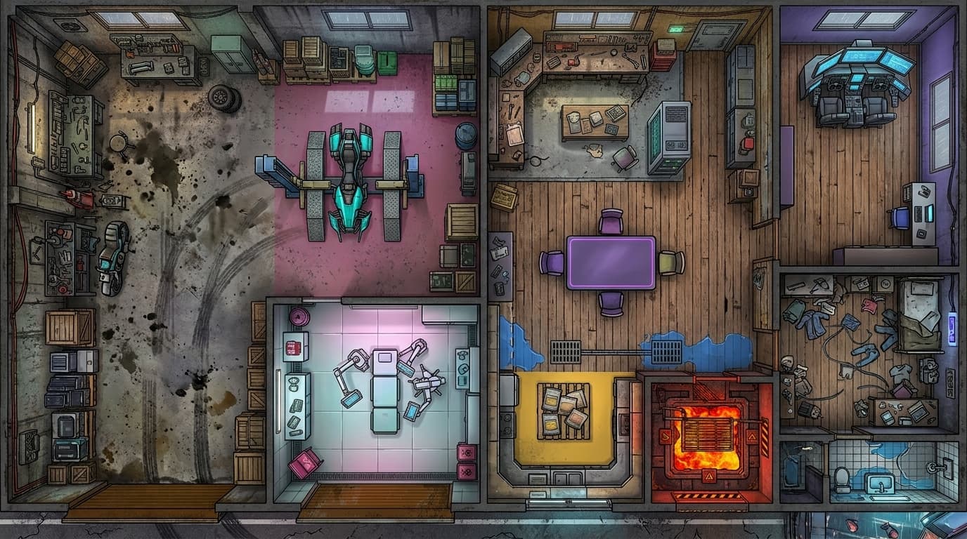 Lagerhaus-Loft-Wohnung