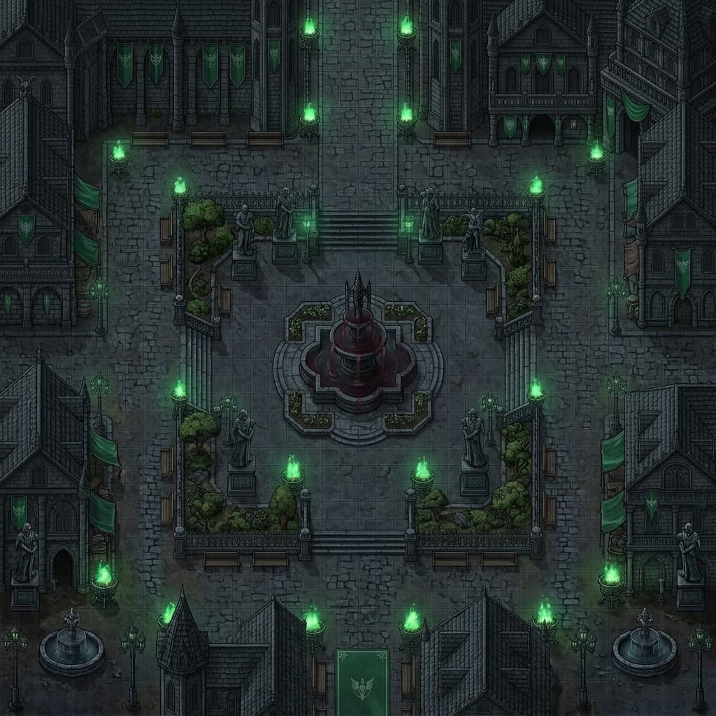 A praça do vampiro de jade